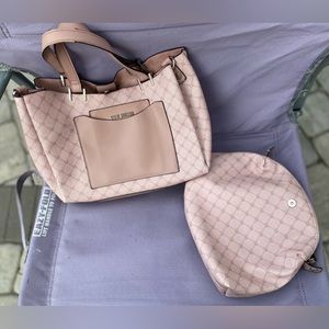 Steve Madden Blush Handbag BParker Purse with Inside Removeable Pouch